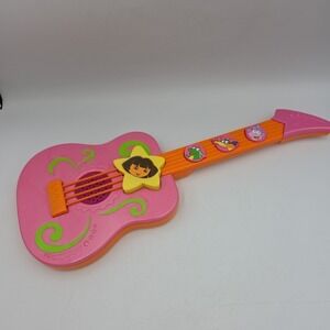 Dora The Explorer Strum Along Tune Guitar Musical Instrument Works Fisher Price